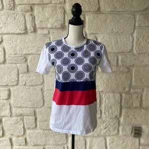 etre Cecile Red white and blue tee shirt Small